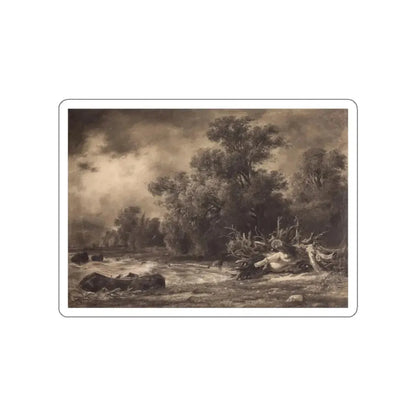 SHISKIN, Ivan Ivanovich - Dubky under Sestroretsk. 1857 (Artwork) STICKER Vinyl Die-Cut Decal White Die-Cut 2 Inch - The Sticker Space