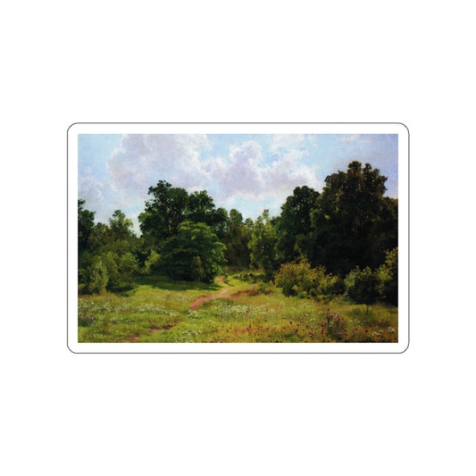 SHISKIN, Ivan Ivanovich - Edge of deciduous forest 1895 (Artwork) STICKER Vinyl Die-Cut Decal-White-The Sticker Space