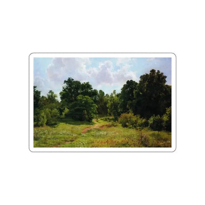 SHISKIN, Ivan Ivanovich - Edge of deciduous forest 1895 (Artwork) STICKER Vinyl Die-Cut Decal White Die-Cut 6 Inch - The Sticker Space