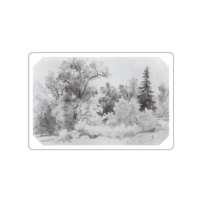 SHISKIN, Ivan Ivanovich - Edge of the Forest. 1850 (Artwork) STICKER Vinyl Die-Cut Decal White Die-Cut 2 Inch - The Sticker Space