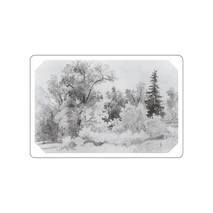 SHISKIN, Ivan Ivanovich - Edge of the Forest. 1850 (Artwork) STICKER Vinyl Die-Cut Decal White Die-Cut 3 Inch - The Sticker Space