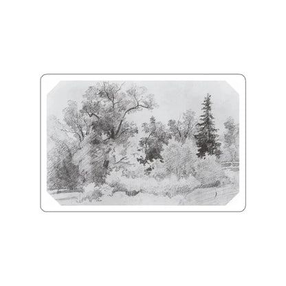 SHISKIN, Ivan Ivanovich - Edge of the Forest. 1850 (Artwork) STICKER Vinyl Die-Cut Decal White Die-Cut 6 Inch - The Sticker Space