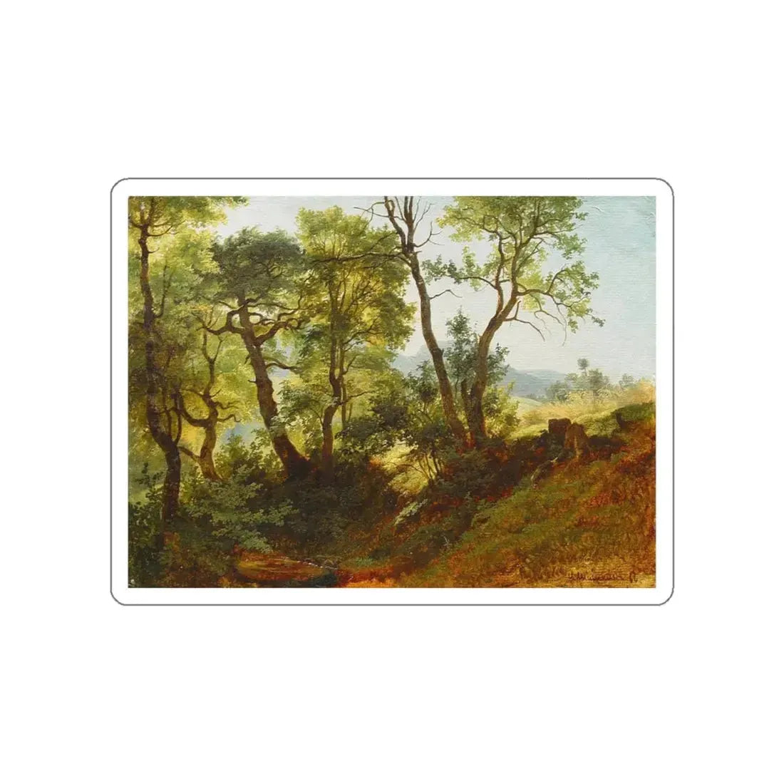 SHISKIN, Ivan Ivanovich - Edge of the Forest 1866 (Artwork) STICKER Vinyl Die-Cut Decal White Die-Cut 5 Inch - The Sticker Space