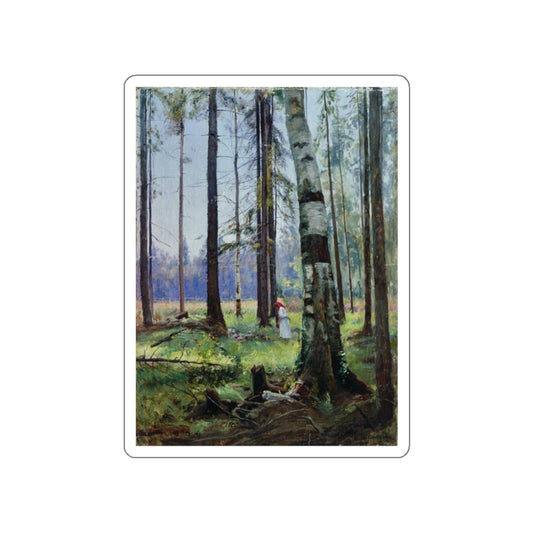 SHISKIN, Ivan Ivanovich - Edge of the Forest 1870 (Artwork) STICKER Vinyl Die-Cut Decal-White-The Sticker Space