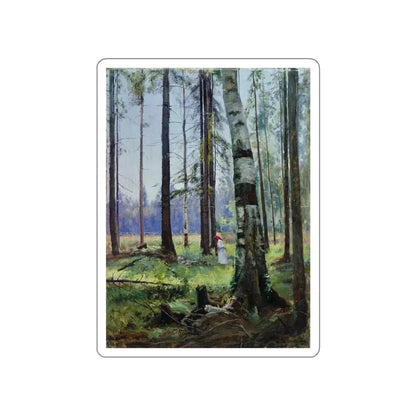 SHISKIN, Ivan Ivanovich - Edge of the Forest 1870 (Artwork) STICKER Vinyl Die-Cut Decal White Die-Cut 3 Inch - The Sticker Space