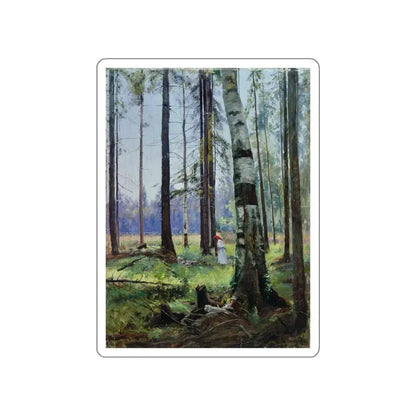 SHISKIN, Ivan Ivanovich - Edge of the Forest 1870 (Artwork) STICKER Vinyl Die-Cut Decal White Die-Cut 5 Inch - The Sticker Space