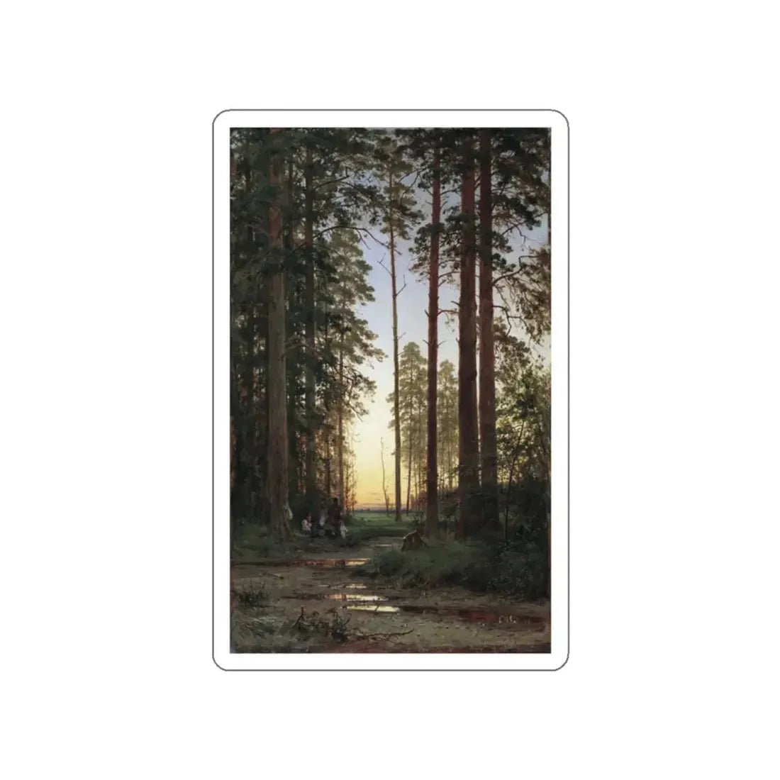 SHISKIN, Ivan Ivanovich - Edge of the Forest 1879 (Artwork) STICKER Vinyl Die-Cut Decal White Die-Cut 2 Inch - The Sticker Space