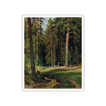 SHISKIN, Ivan Ivanovich - Edge of the Forest 1884 (Artwork) STICKER Vinyl Die-Cut Decal White Die-Cut 4 Inch - The Sticker Space