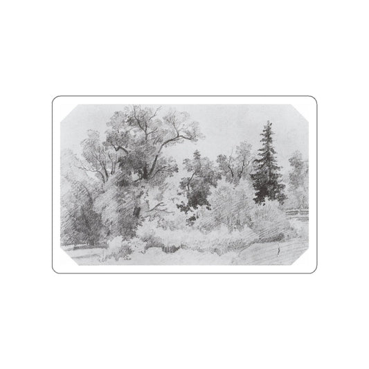 SHISKIN, Ivan Ivanovich - Edge of the Forest. 1850 (Artwork) STICKER Vinyl Die-Cut Decal-White-The Sticker Space