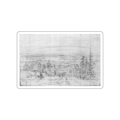 SHISKIN, Ivan Ivanovich - Flooding rivers like seas 1890 (Artwork) STICKER Vinyl Die-Cut Decal White Die-Cut 2 Inch - The Sticker Space