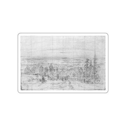 SHISKIN, Ivan Ivanovich - Flooding rivers like seas 1890 (Artwork) STICKER Vinyl Die-Cut Decal White Die-Cut 3 Inch - The Sticker Space