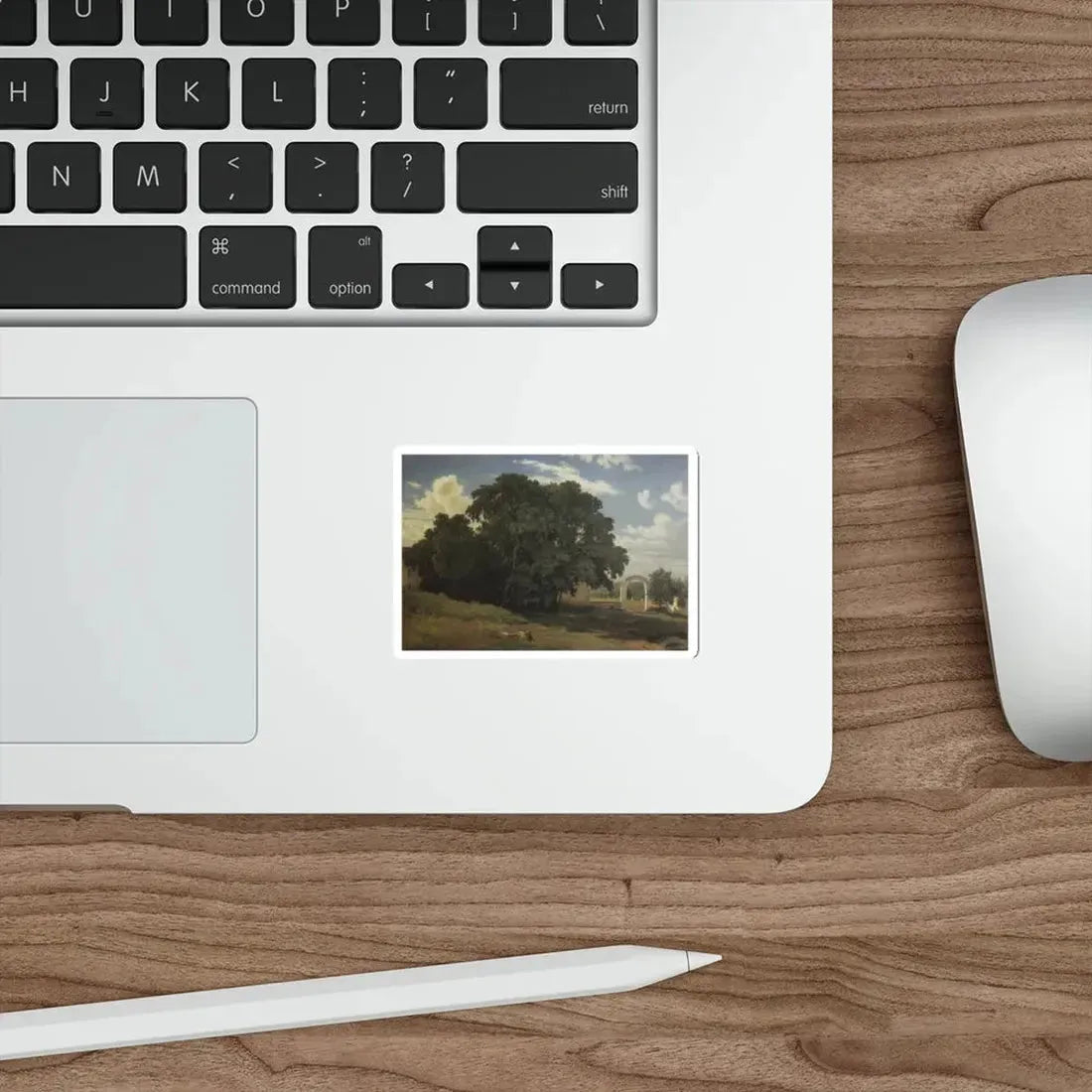 SHISKIN, Ivan Ivanovich - For the church fence. Balaam 1867 (Artwork) STICKER Vinyl Die-Cut Decal - The Sticker Space