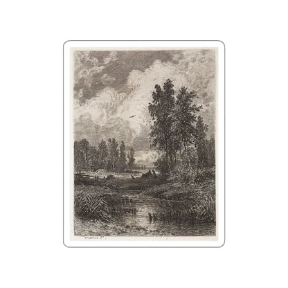 SHISKIN, Ivan Ivanovich - For the stream. 1873 (Artwork) STICKER Vinyl Die-Cut Decal White Die-Cut 3 Inch - The Sticker Space