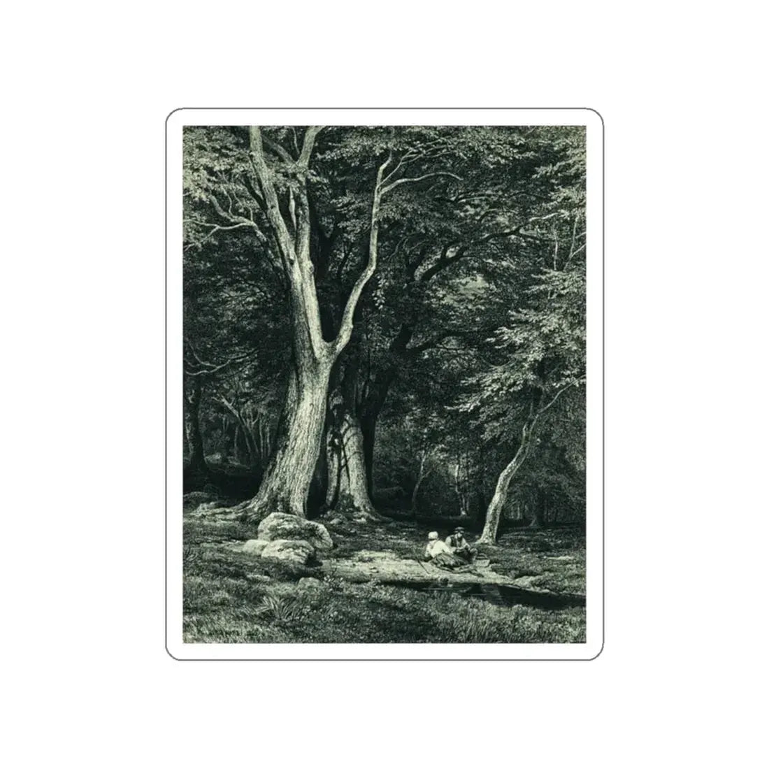 SHISKIN, Ivan Ivanovich - Forest. 1869 2 (Artwork) STICKER Vinyl Die-Cut Decal White Die-Cut 2 Inch - The Sticker Space