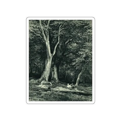 SHISKIN, Ivan Ivanovich - Forest. 1869 2 (Artwork) STICKER Vinyl Die-Cut Decal White Die-Cut 5 Inch - The Sticker Space