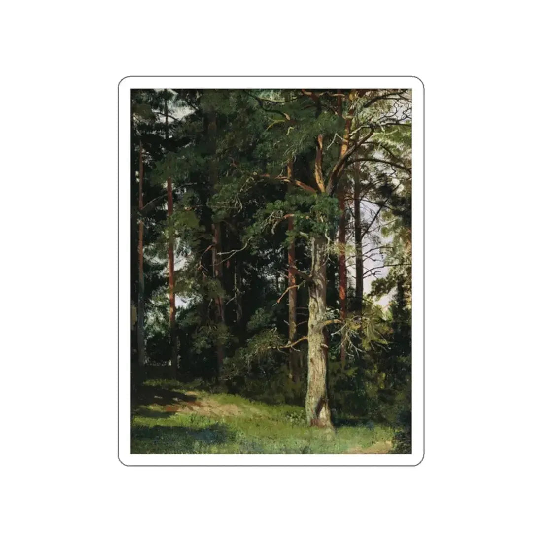 SHISKIN, Ivan Ivanovich - Forest 1880 2 (Artwork) STICKER Vinyl Die-Cut Decal White Die-Cut 2 Inch - The Sticker Space