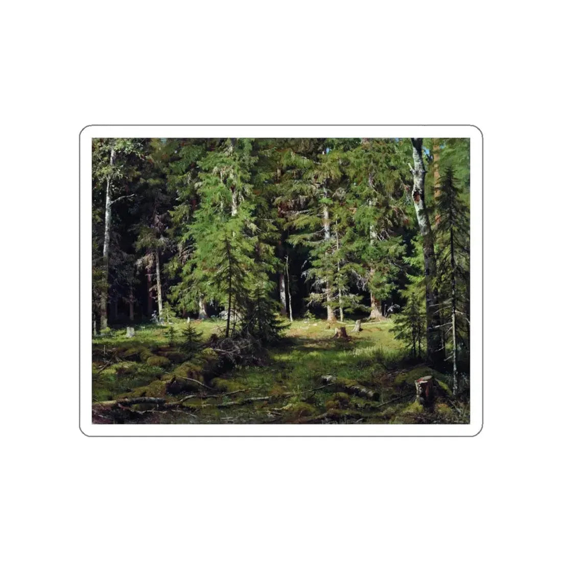 SHISKIN, Ivan Ivanovich - Forest. 1880 (Artwork) STICKER Vinyl Die-Cut Decal White Die-Cut 5 Inch - The Sticker Space