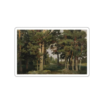 SHISKIN, Ivan Ivanovich - Forest. 1893. Etude (Artwork) STICKER Vinyl Die-Cut Decal White Die-Cut 6 Inch - The Sticker Space