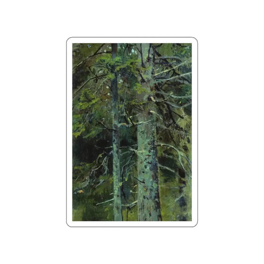 SHISKIN, Ivan Ivanovich - Forest. Etude 26h28 (Artwork) STICKER Vinyl Die-Cut Decal White Die-Cut 2 Inch - The Sticker Space