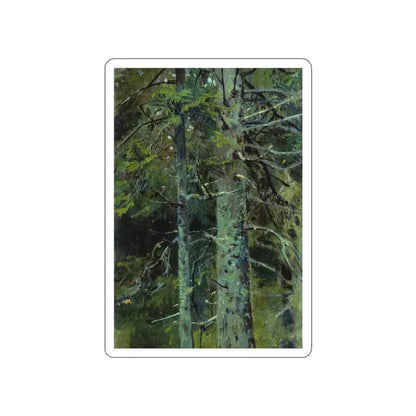 SHISKIN, Ivan Ivanovich - Forest. Etude 26h28 (Artwork) STICKER Vinyl Die-Cut Decal White Die-Cut 3 Inch - The Sticker Space