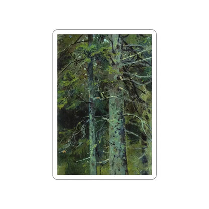SHISKIN, Ivan Ivanovich - Forest. Etude 26h28 (Artwork) STICKER Vinyl Die-Cut Decal White Die-Cut 4 Inch - The Sticker Space