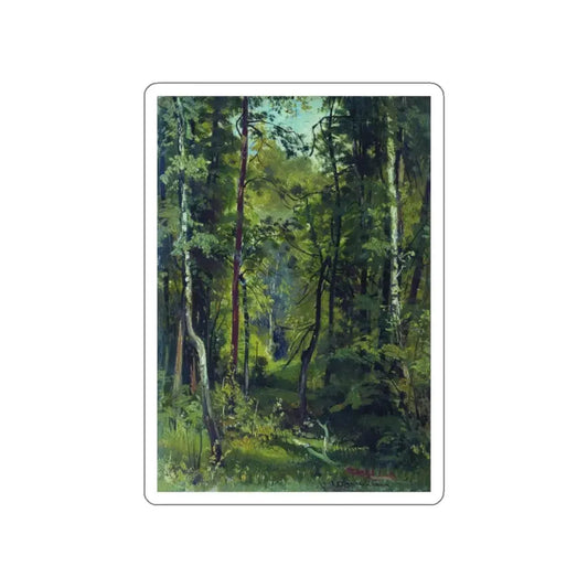 SHISKIN, Ivan Ivanovich - Forest. Etude 27 (Artwork) STICKER Vinyl Die-Cut Decal White Die-Cut 2 Inch - The Sticker Space