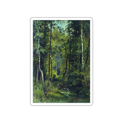 SHISKIN, Ivan Ivanovich - Forest. Etude 27 (Artwork) STICKER Vinyl Die-Cut Decal White Die-Cut 3 Inch - The Sticker Space
