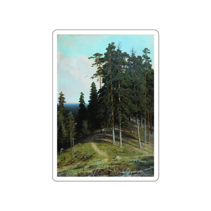 SHISKIN, Ivan Ivanovich - Forest from the mountain. 1895 (Artwork) STICKER Vinyl Die-Cut Decal White Die-Cut 5 Inch - The Sticker Space