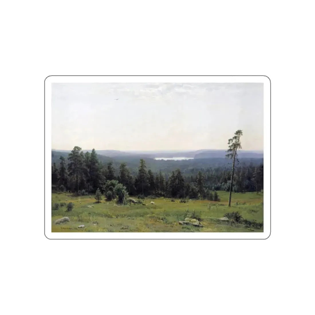 SHISKIN, Ivan Ivanovich - Forest gave 1884 (Artwork) STICKER Vinyl Die-Cut Decal White Die-Cut 2 Inch - The Sticker Space