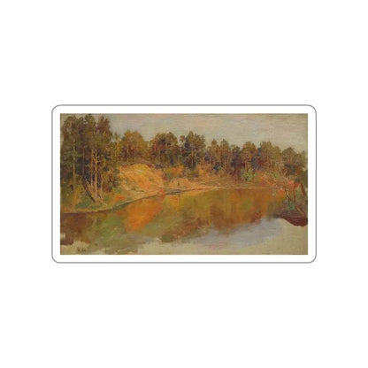 SHISKIN, Ivan Ivanovich - Forest Lake (Artwork) STICKER Vinyl Die-Cut Decal White Die-Cut 4 Inch - The Sticker Space