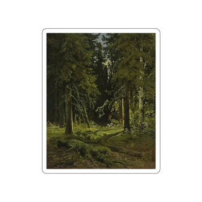 SHISKIN, Ivan Ivanovich - Forest landscape 1878 (Artwork) STICKER Vinyl Die-Cut Decal White Die-Cut 6 Inch - The Sticker Space