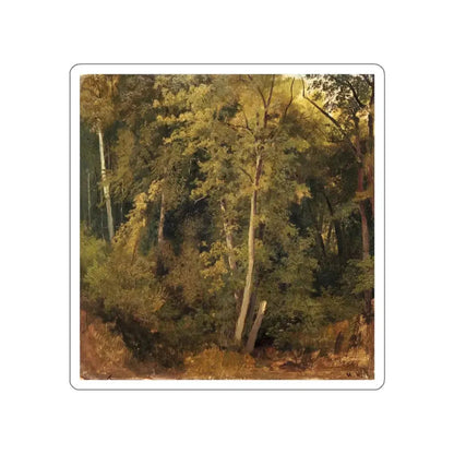 SHISKIN, Ivan Ivanovich - Forest landscape. Etude (Artwork) STICKER Vinyl Die-Cut Decal White Die-Cut 4 Inch - The Sticker Space