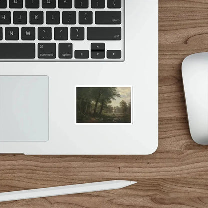 SHISKIN, Ivan Ivanovich - Forest landscape with stream (Artwork) STICKER Vinyl Die-Cut Decal - The Sticker Space