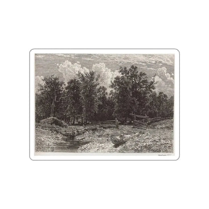 SHISKIN, Ivan Ivanovich - Forest outskirts. 1873 (Artwork) STICKER Vinyl Die-Cut Decal White Die-Cut 2 Inch - The Sticker Space