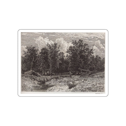 SHISKIN, Ivan Ivanovich - Forest outskirts. 1873 (Artwork) STICKER Vinyl Die-Cut Decal-White-The Sticker Space