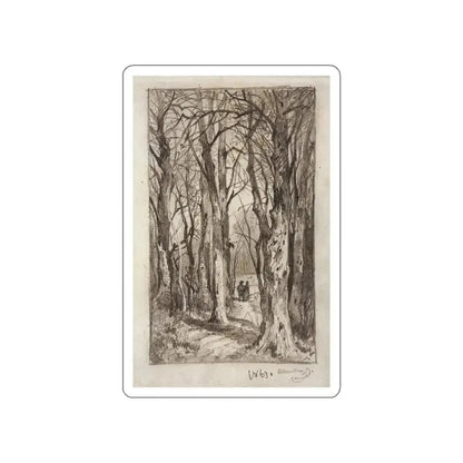 SHISKIN, Ivan Ivanovich - forest path. 1863 (Artwork) STICKER Vinyl Die-Cut Decal White Die-Cut 2 Inch - The Sticker Space