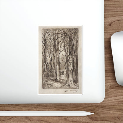 SHISKIN, Ivan Ivanovich - forest path. 1863 (Artwork) STICKER Vinyl Die-Cut Decal-The Sticker Space