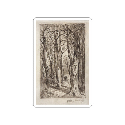 SHISKIN, Ivan Ivanovich - forest path. 1863 (Artwork) STICKER Vinyl Die-Cut Decal-White-The Sticker Space