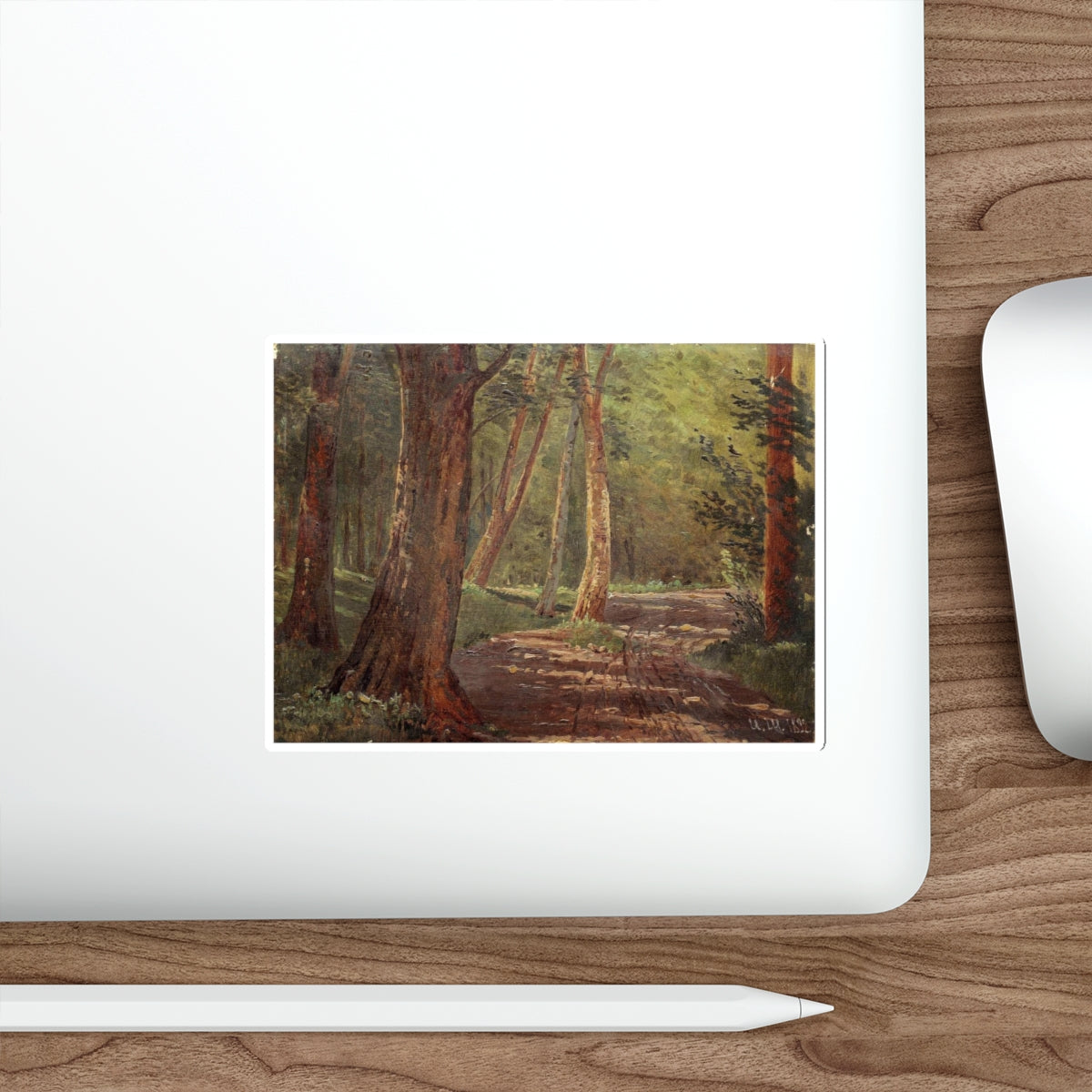 SHISKIN, Ivan Ivanovich - forest path. 1892 (Artwork) STICKER Vinyl Die-Cut Decal-The Sticker Space