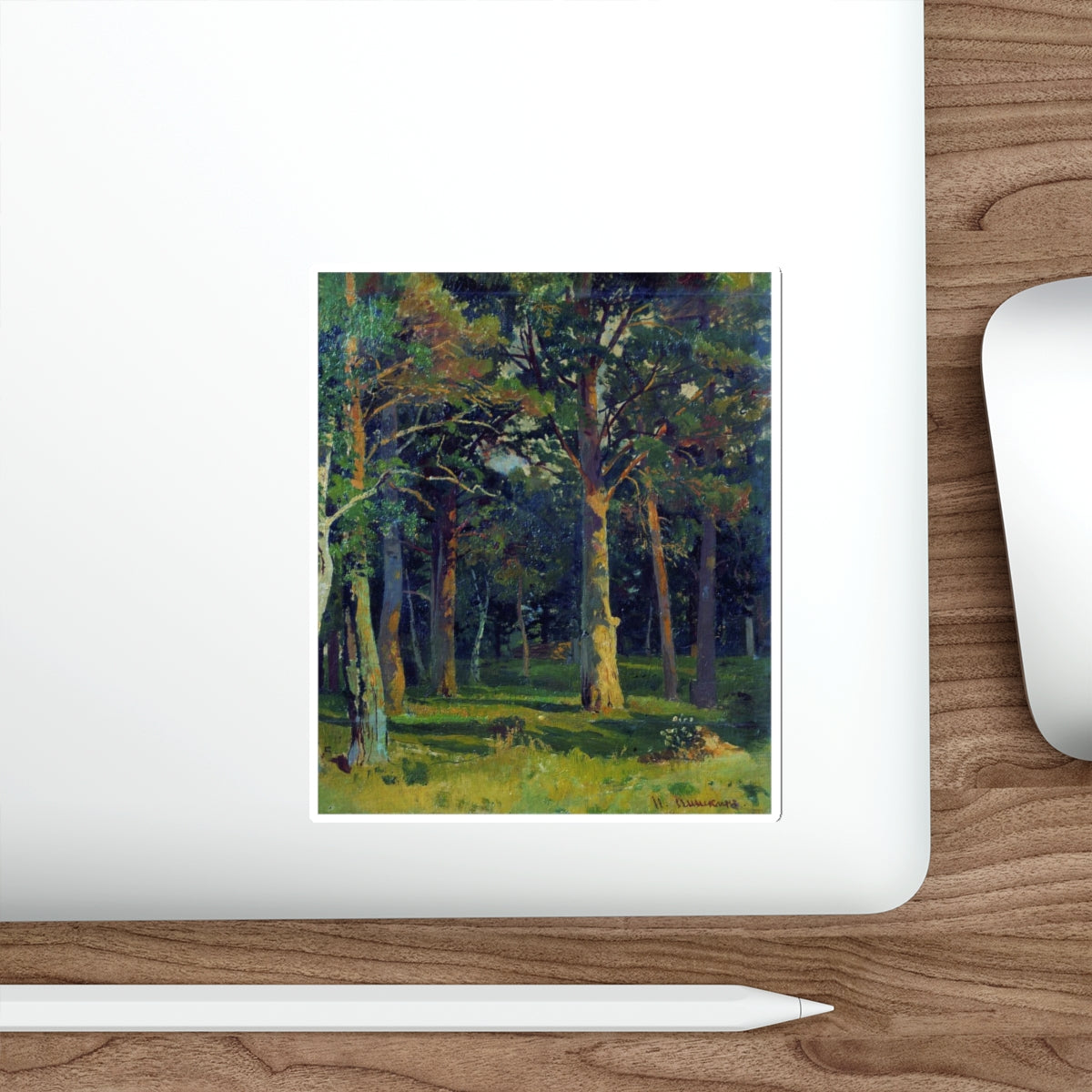 SHISKIN, Ivan Ivanovich - Forest, pine 45 (Artwork) STICKER Vinyl Die-Cut Decal-The Sticker Space