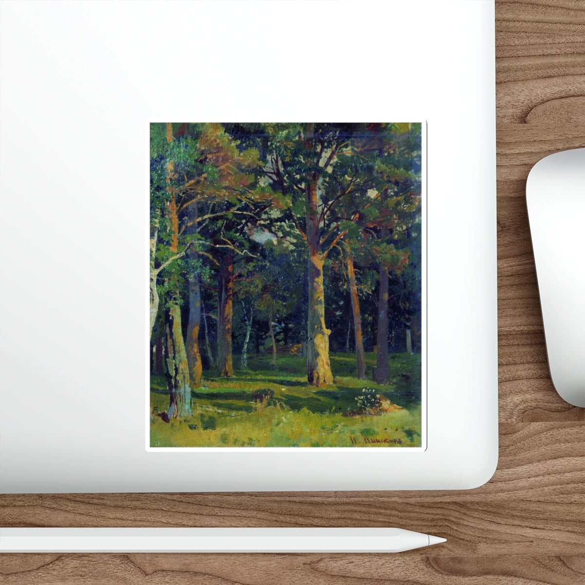 SHISKIN, Ivan Ivanovich - Forest, pine 45 (Artwork) STICKER Vinyl Die-Cut Decal-The Sticker Space