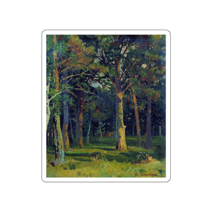 SHISKIN, Ivan Ivanovich - Forest, pine 45 (Artwork) STICKER Vinyl Die-Cut Decal-White-The Sticker Space