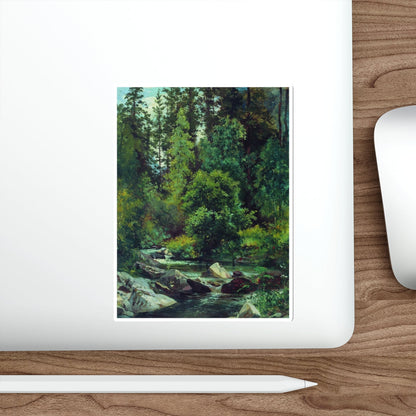 SHISKIN, Ivan Ivanovich - Forest River 54 (Artwork) STICKER Vinyl Die-Cut Decal-The Sticker Space