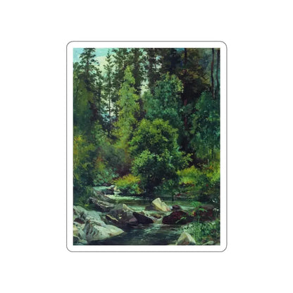 SHISKIN, Ivan Ivanovich - Forest River 54 (Artwork) STICKER Vinyl Die-Cut Decal White Die-Cut 3 Inch - The Sticker Space