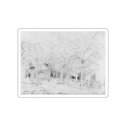 SHISKIN, Ivan Ivanovich - Forest road. 1880 (Artwork) STICKER Vinyl Die-Cut Decal White Die-Cut 3 Inch - The Sticker Space