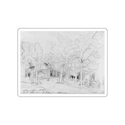 SHISKIN, Ivan Ivanovich - Forest road. 1880 (Artwork) STICKER Vinyl Die-Cut Decal White Die-Cut 5 Inch - The Sticker Space