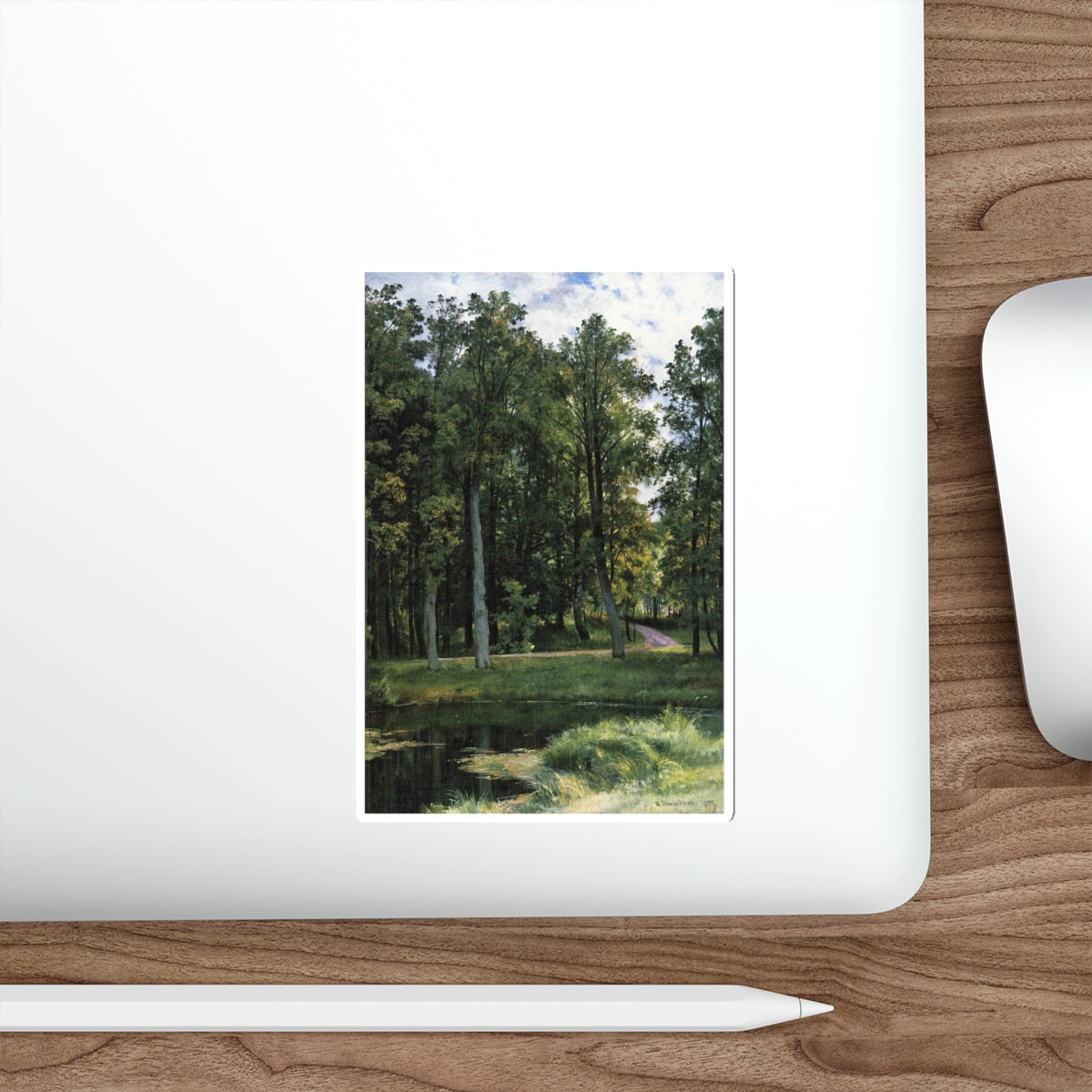 SHISKIN, Ivan Ivanovich - Forest road 1897 (Artwork) STICKER Vinyl Die-Cut Decal-The Sticker Space