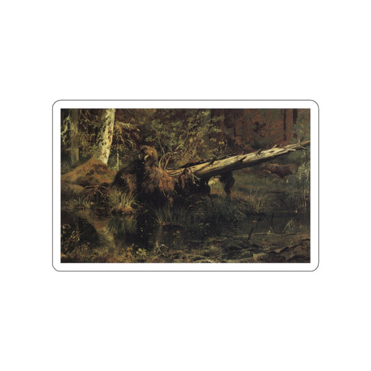 SHISKIN, Ivan Ivanovich - Forest (Shmetsk near Narva). 1888 (Artwork) STICKER Vinyl Die-Cut Decal-White-The Sticker Space