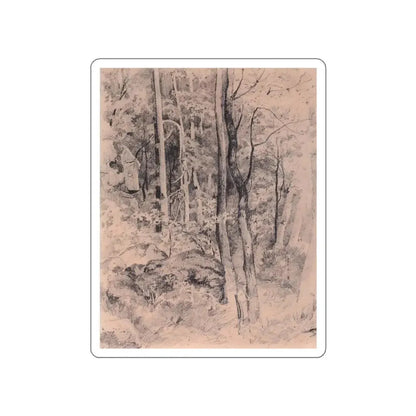 SHISKIN, Ivan Ivanovich - Forest. Start 1870 (Artwork) STICKER Vinyl Die-Cut Decal White Die-Cut 2 Inch - The Sticker Space