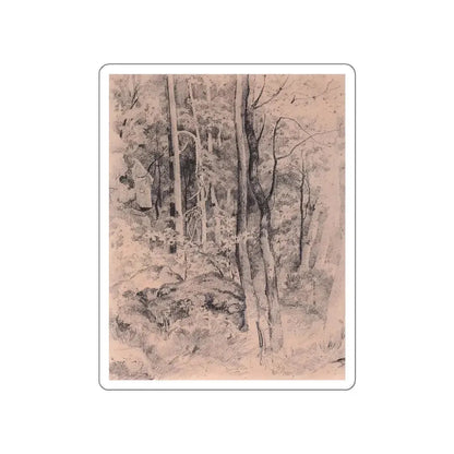 SHISKIN, Ivan Ivanovich - Forest. Start 1870 (Artwork) STICKER Vinyl Die-Cut Decal White Die-Cut 6 Inch - The Sticker Space